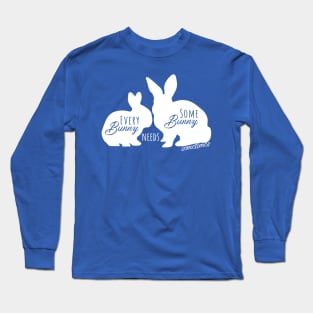 Every Bunny Needs Some Bunny Sometimes - White Long Sleeve T-Shirt